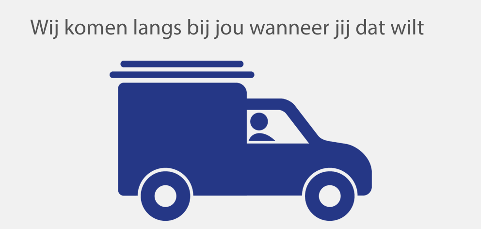 Bij de Schoonmaak op maat rijden wij voor