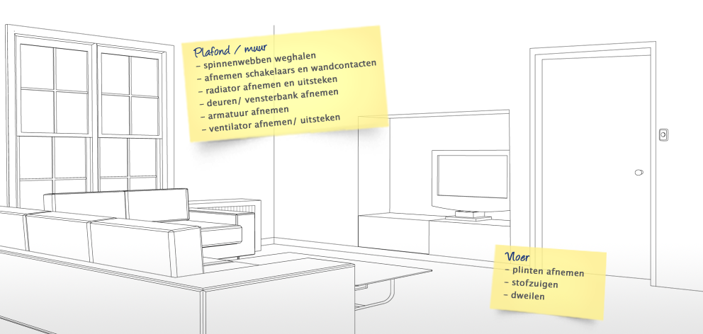 Voorjaars Schoonmaak in de overige ruimtes
